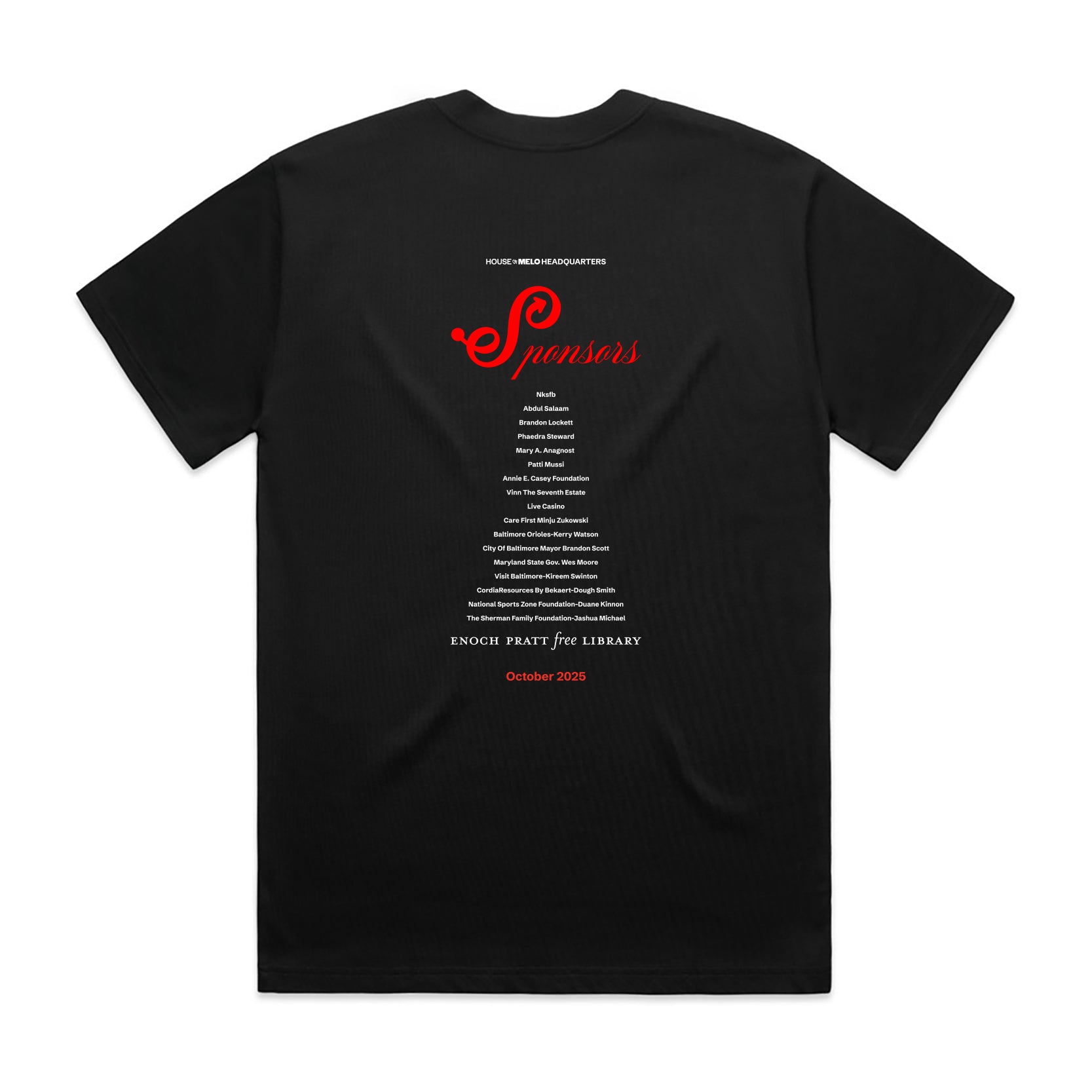 Enoch Pratt x Stay Melo ID Tee